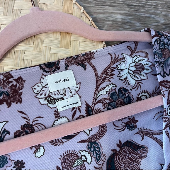 Wilfred Lydia floral‎ square neck long sleeve crop top - Picture 2 of 6